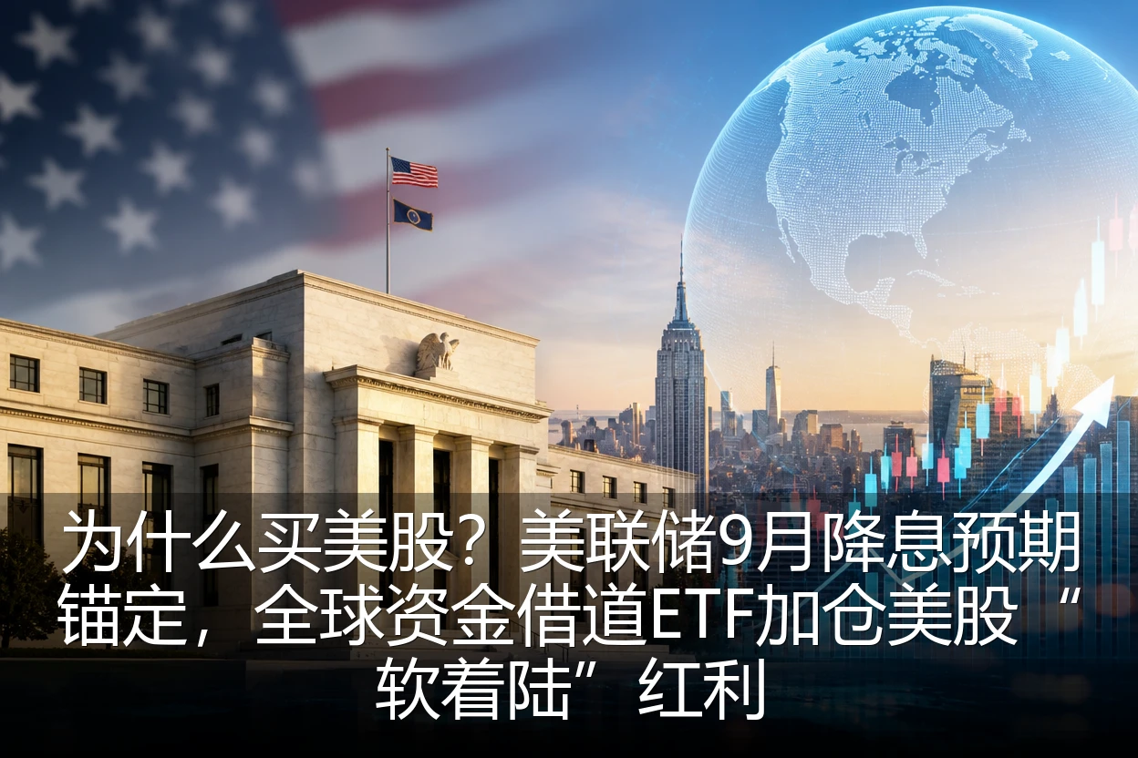 为什么买美股？美联储9月降息预期锚定，全球资金借道ETF加仓美股“软着陆”红利
