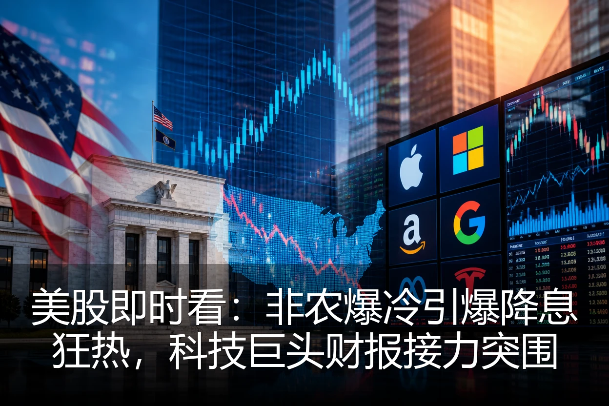 美股即时看：非农爆冷引爆降息狂热，科技巨头财报接力突围