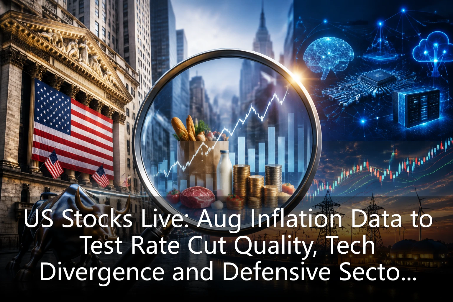 US Stocks Live: Aug Inflation Data to Test Rate Cut Quality, Tech Divergence and Defensive Sector Resonance