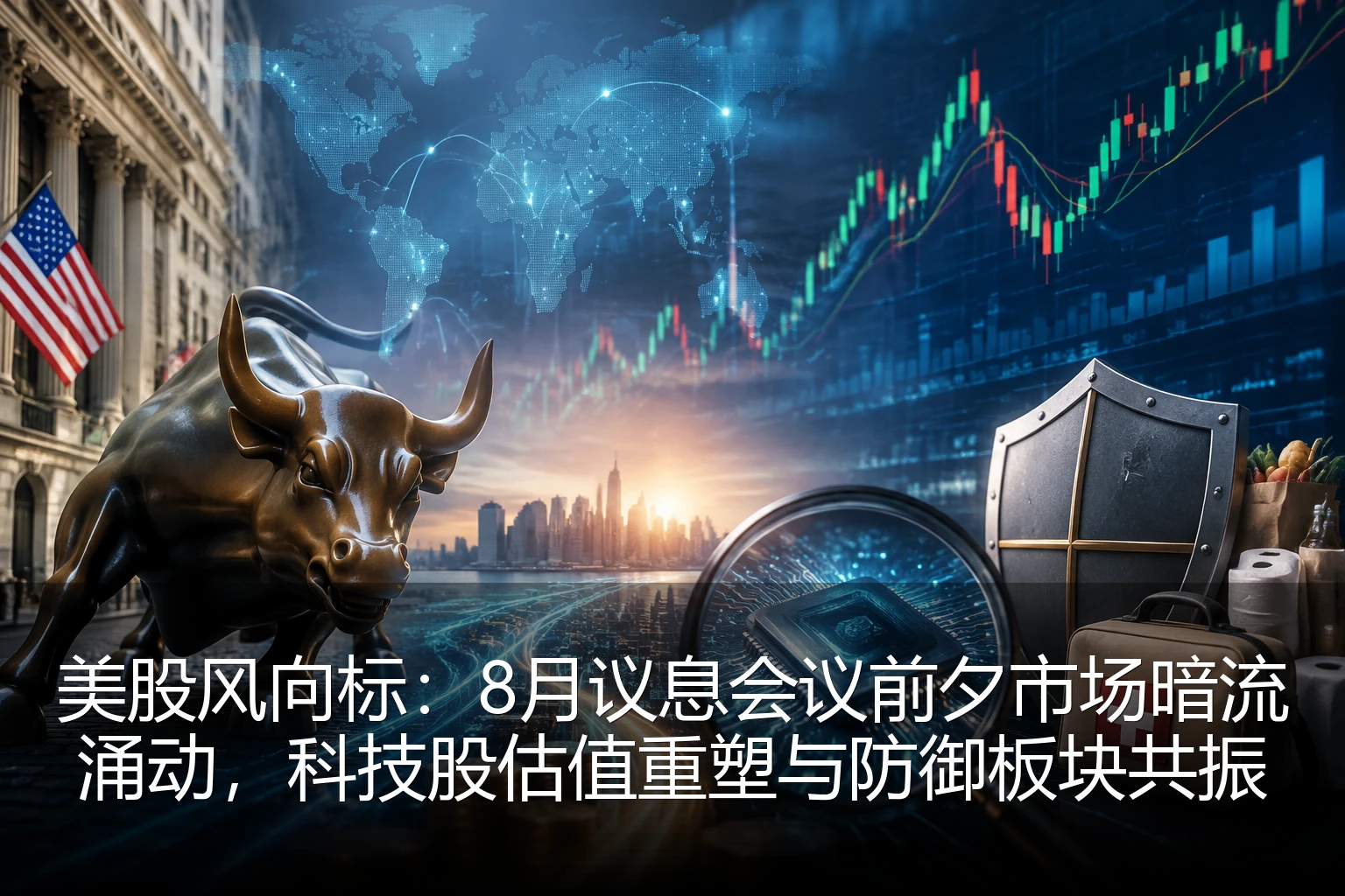 美股风向标：8月议息会议前夕市场暗流涌动，科技股估值重塑与防御板块共振