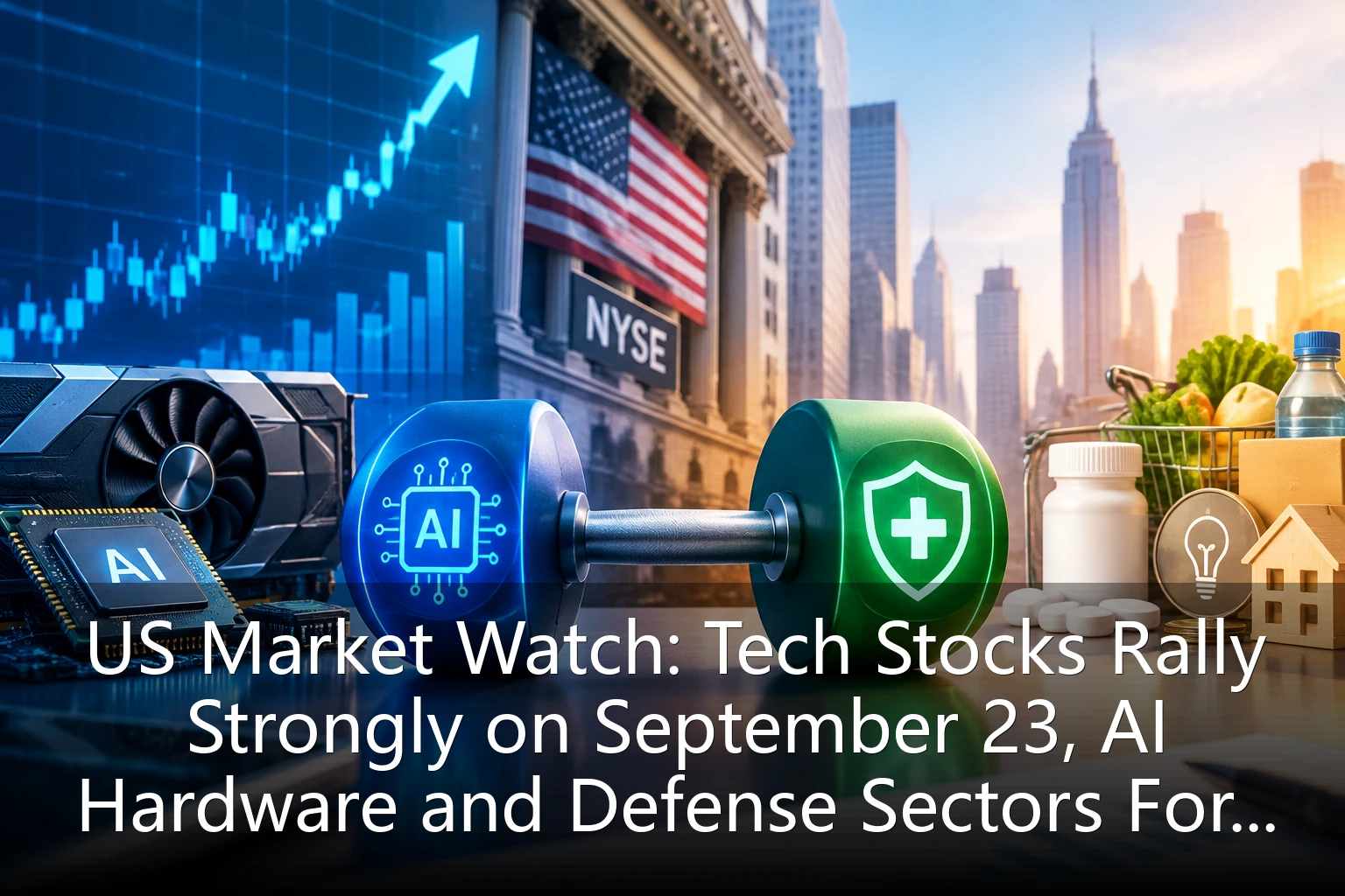 US Market Watch: Tech Stocks Rally Strongly on September 23, AI Hardware and Defense Sectors Form 