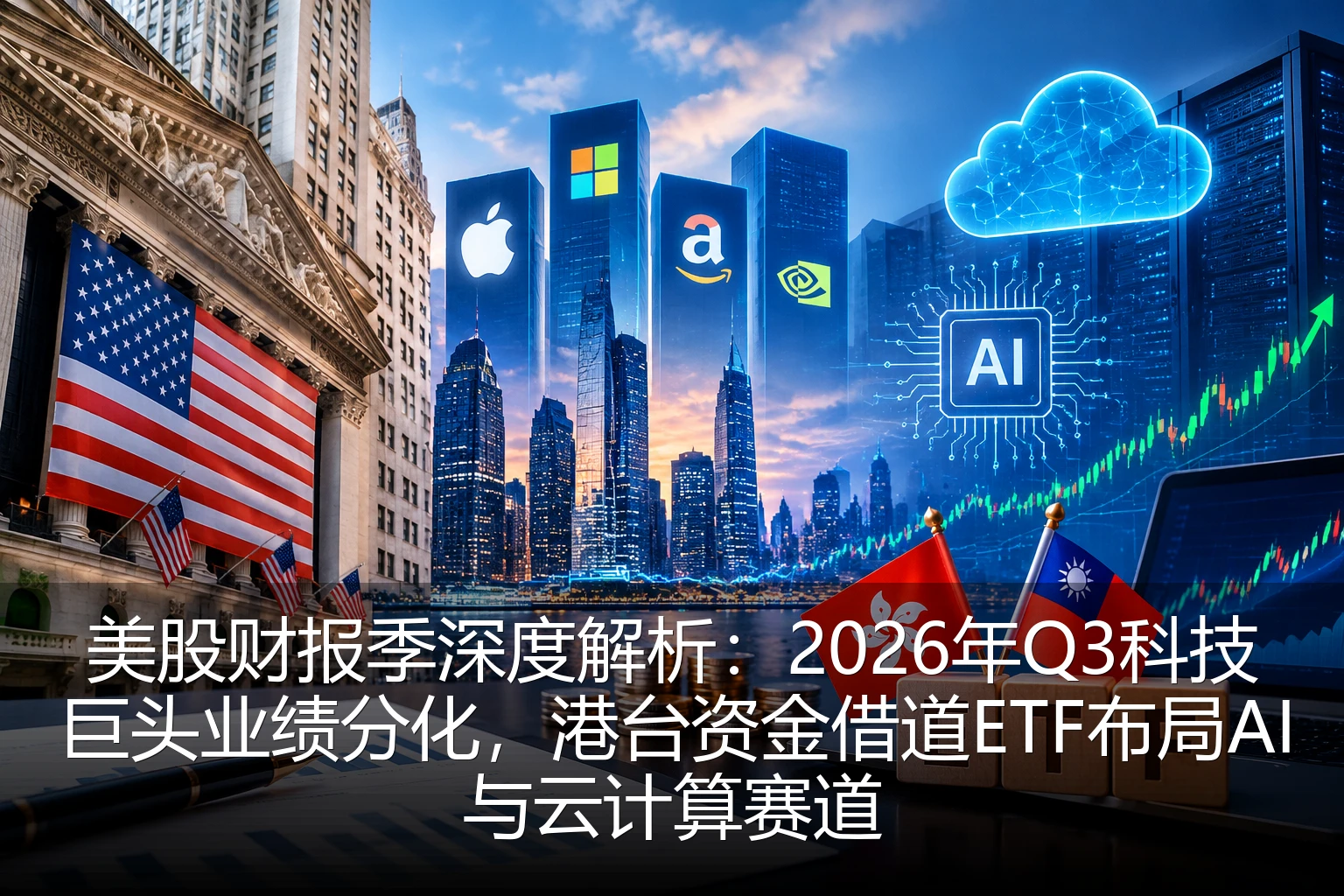 美股财报季深度解析：2026年Q3科技巨头业绩分化，港台资金借道ETF布局AI与云计算赛道
